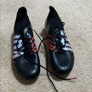 Dynamic Black and Red Women's Athletic Shoes